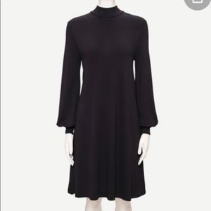 2 for $30 Loft Outlet Black Balloon Sleeve Dress